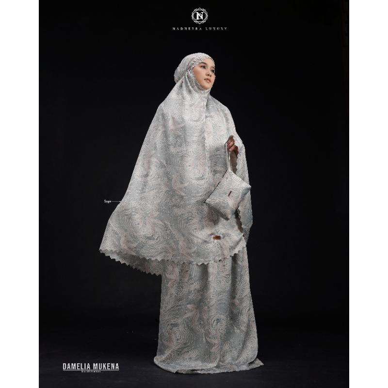 [NEW] ✔️ COD / DAMELIA MUKENA BY NADHEERA LUXURY / Mukena / Mukena Motif / Mukena Silk / Mukena Sati