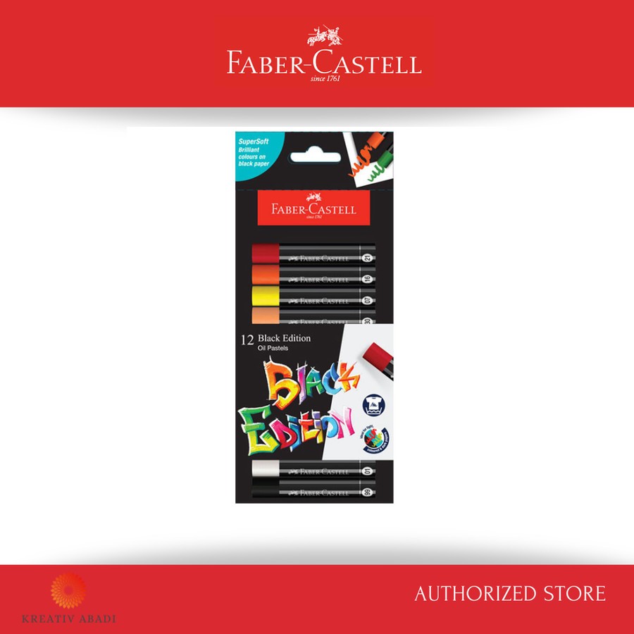 

Faber Castell Oil Pastel 12 Colour Black Edition Series