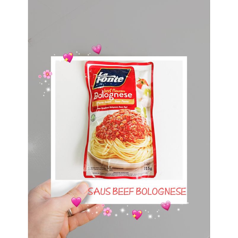 

Beef Flavour Bolognese 315g La Fonte / saus spaghetti