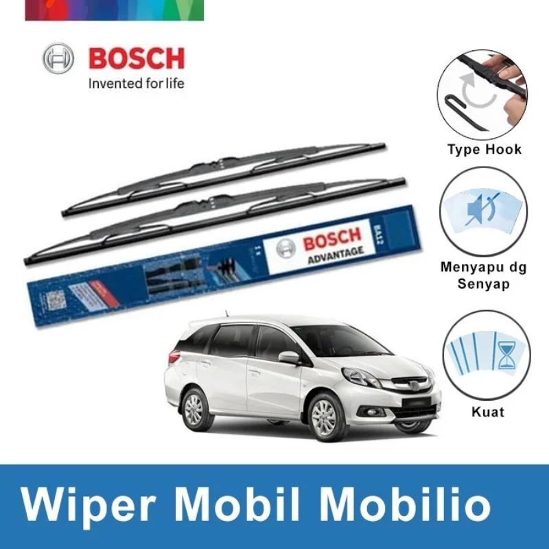 WIPER KACA DEPAN MOBIL MOBILIO MEREK BOSCH