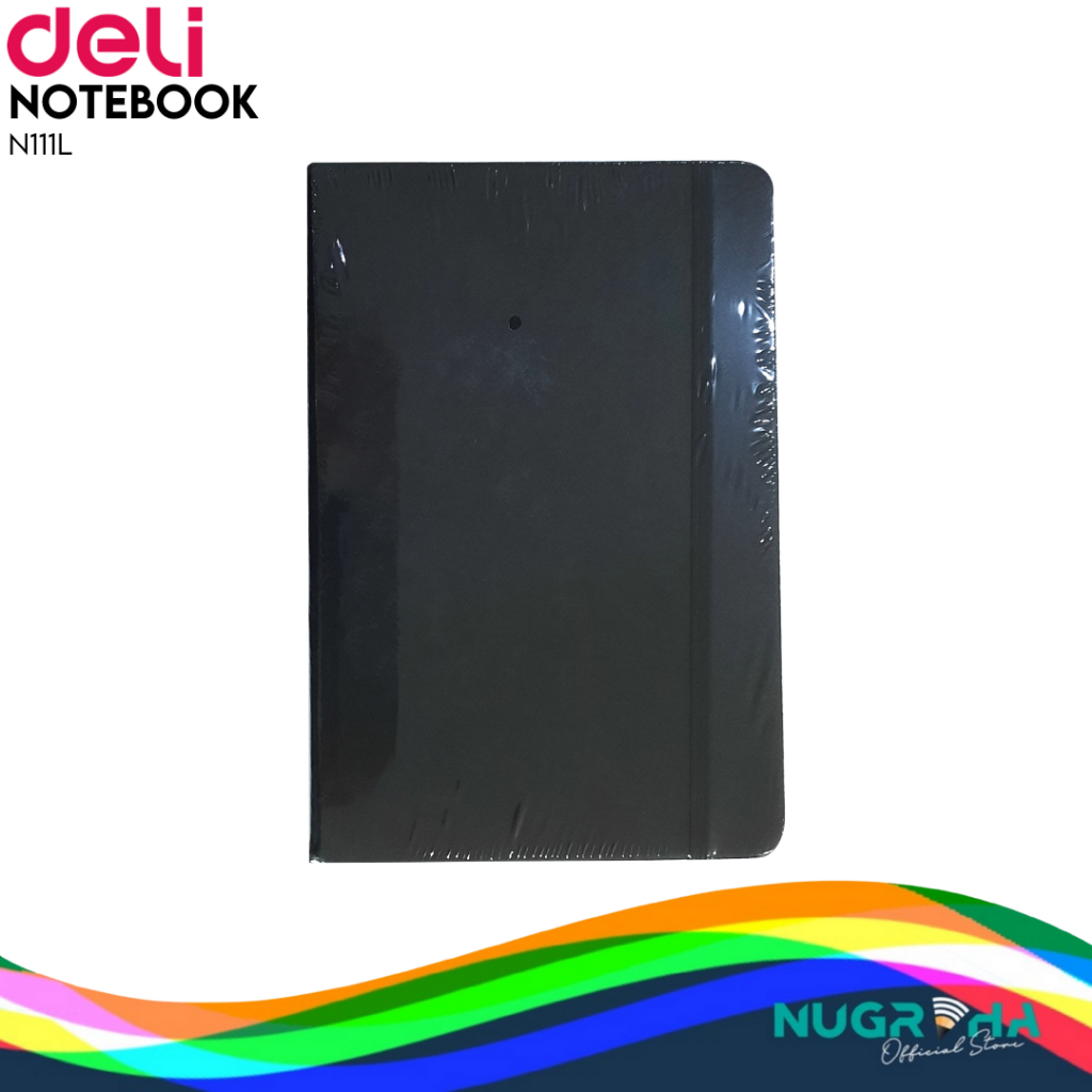 

Deli Leather Cover Notebook / Buku Catatan / Agenda Sampul Kulit A5 80 Lembar 70GSM Hard Cover EN111L