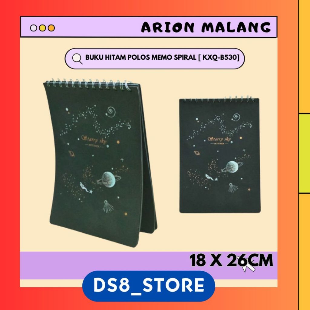 

Buku Hitam Memo Spiral XQA-B530
