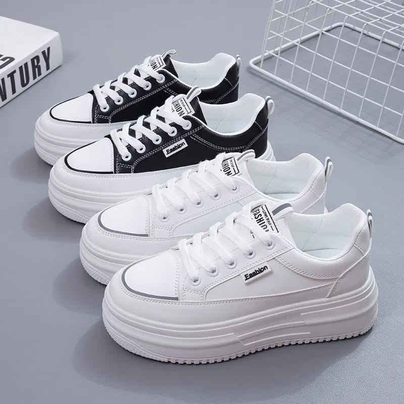 Sepatu Wanita Korean Style 2025 Terbaru Sneakers Dewasa Olahraga Cewek Perempuan Srs Kuliah Swepatu 