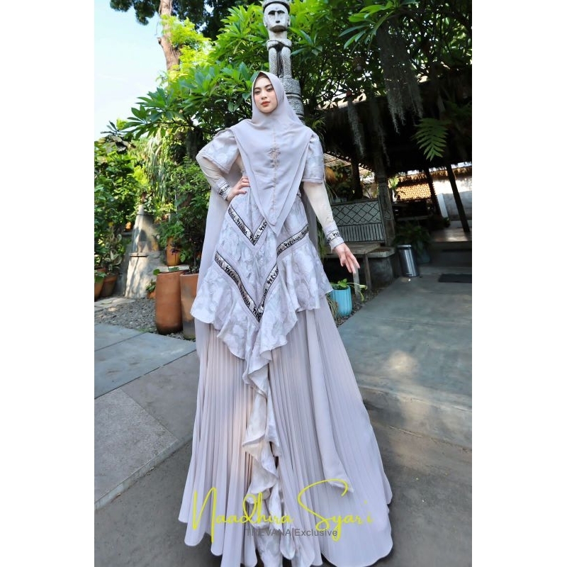 New Gamis Syari Fashion Wanita NAADHIRA SERIES by Trevana Bisa COD