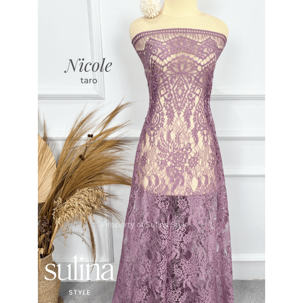 Sulina Style - Kain Kebaya Brokat Semi Prancis Nicole