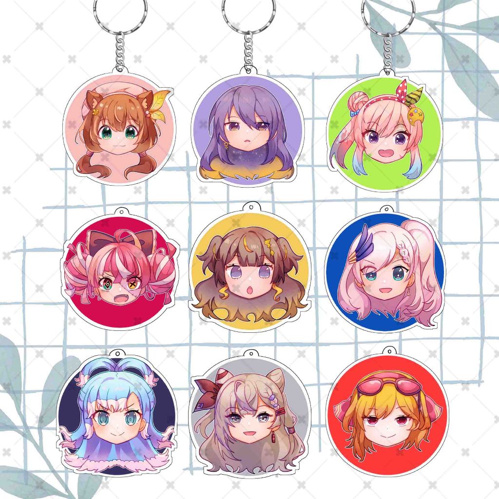 Hololive ID | Keychain and Pin Button