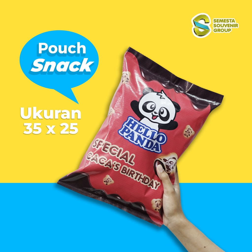 

Kemasan Pouch Snack Ulang Tahun Anak, Souvenir Ultah Aqiqah dll