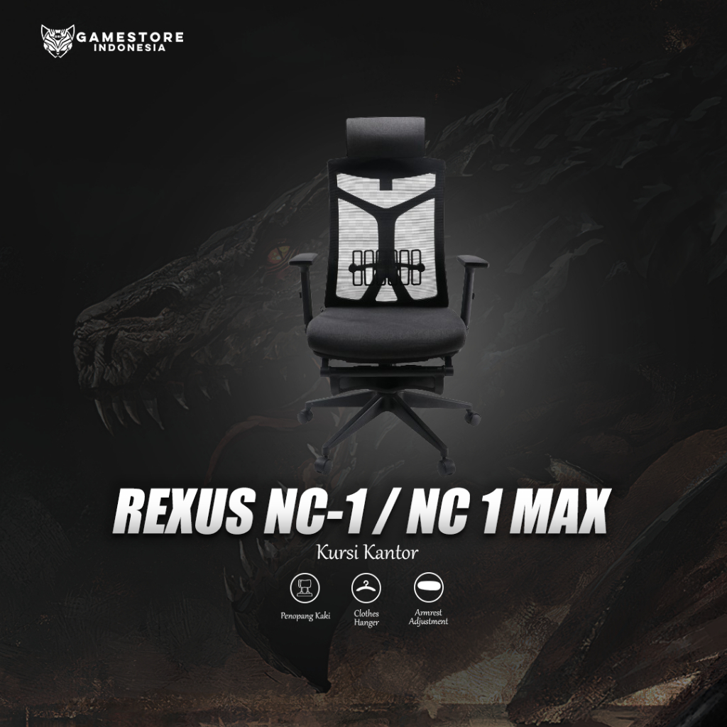 Rexus Ergonomic Office Chair Kursi Kantor NC-1 / NC1 Max