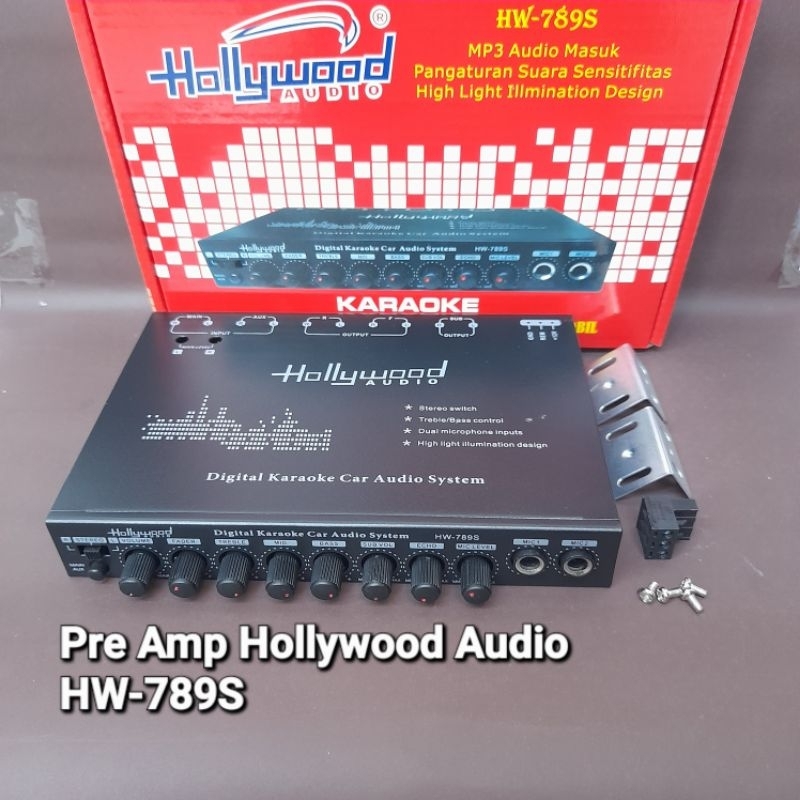 PRE AMP PARAMETRICK HOLLYWOOD AUDIO HW-789S PRE AMP PARAMETRICK KARAOKE