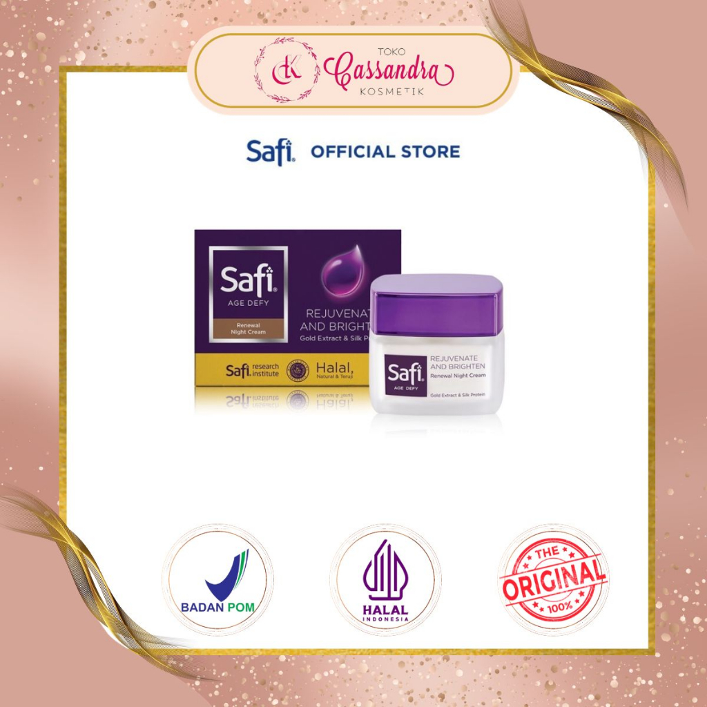 SAFI AGE DEFY RENEWAL NIGHT CREAM 25GR / SAFI ANTI AGING NIGHT CREAM / SAFI NIGHT CREAM