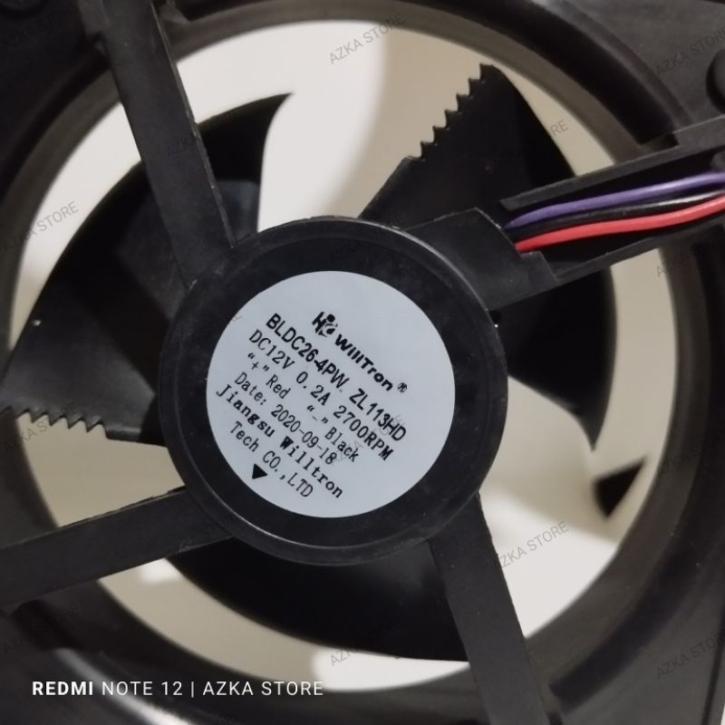 KIPAS KULKAS 2PINTU FAN DINAMO WILTRON KIPAS KULKAS POLYTRON