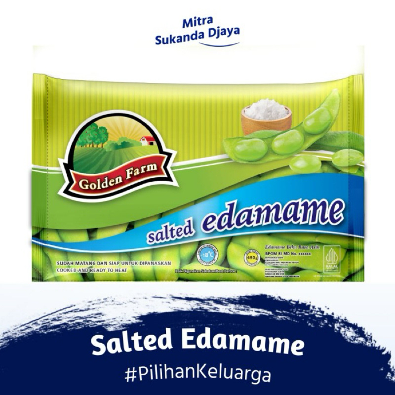 

Golden farm edamame original 450gram