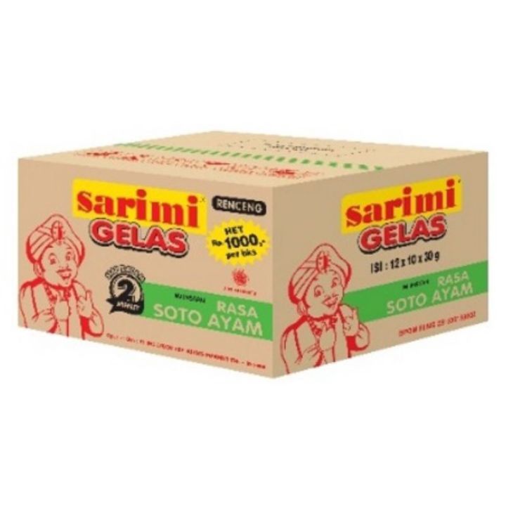 

[DUS isi 120] SARIMI mie gelas karton isi 12 renceng x 10 pcs x 30 gram rasa random