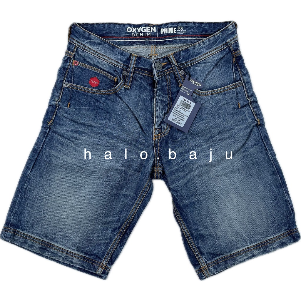 OXYGEN DENIM PENDEK (806-2203) - Celana Jeans Pendek - Celana Pendek Slim Fit Light Nyaman