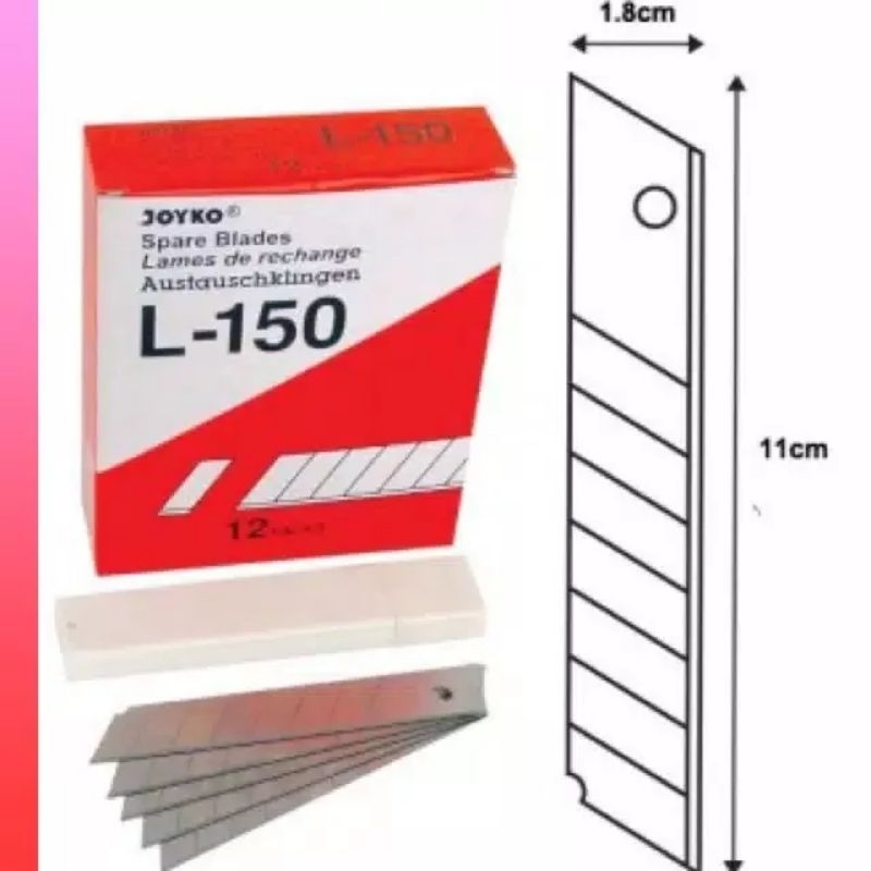 

ISI CUTTER BESAR JOYKO L-150 1 TABUNG ISI 5 REFILL CUTTER