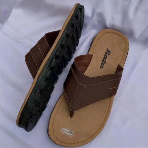 Sandal Pria Bata Japit Sandal Kasual Terbaru Original - Coklat Japit, 38