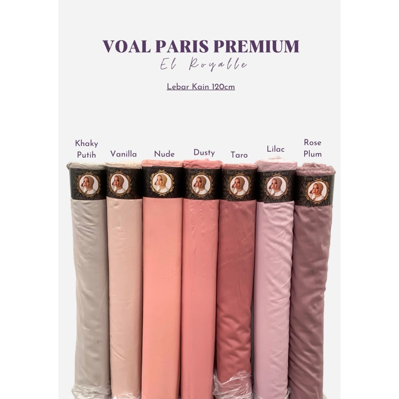 VOAL PARIS PREMIUM/BAHAN HIJAB/KAIN VOAL/kAIN SEGIEMPAT /PARIS PREMIUM