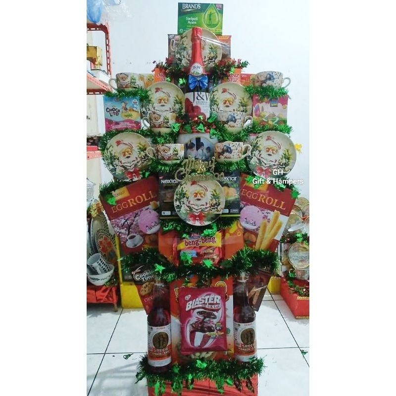 

Parcel Natal Jumbo Mewah Snacks Teaset Hampers Christmas Kado Hadiah Gift Set