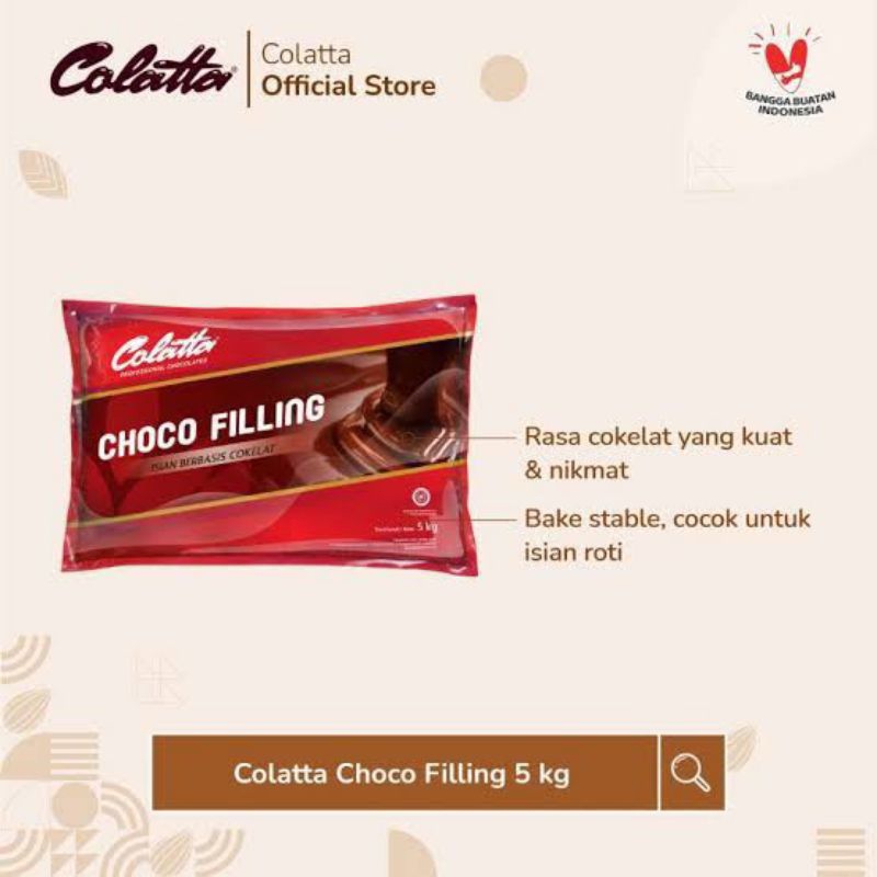 

Selai Cokelat Colatta Choco Filling Repack | 250 gr 500 gr 1000 gr