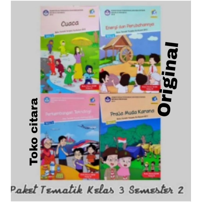 Paket tematik kelas 3 tema 5,6,7,8 semester2 diknas bekas