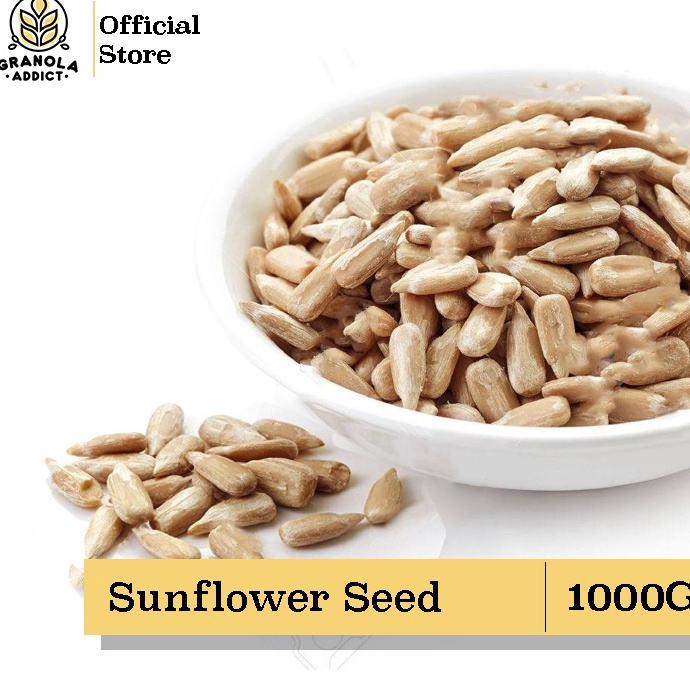 

TIPE IB898 Granola Addict Sunflower Seed Kuaci Kupas 1KG Raw Mentah