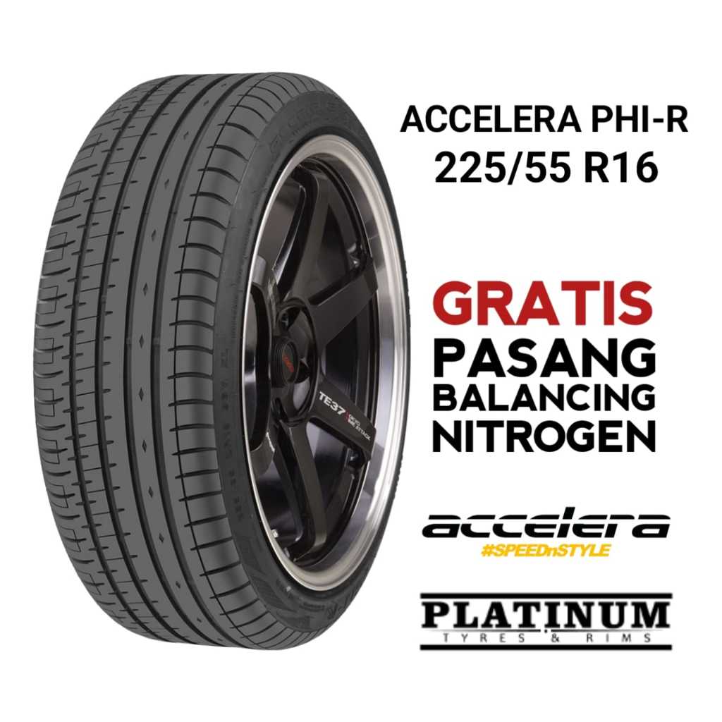 BAN MOBIL ACCELERA PHI-R 225 55 R16 225/55 R16 TUBLES