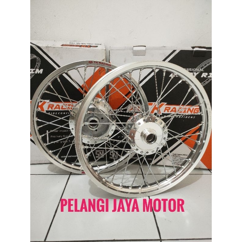 Paketan Velg TK Motor Rx king / Vixion Old/ MX Old /  fizr / Tromol Set jari Velg Plus Rakitan Stell