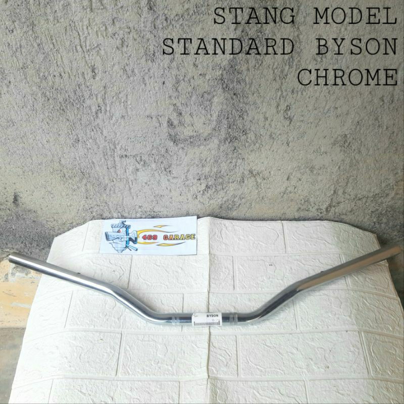 Stang / Stir Model Standard Byson Chrome Bahan Tebal | Bisa Untuk  Cb Vixion W175 Xabre  Tiger Ninja