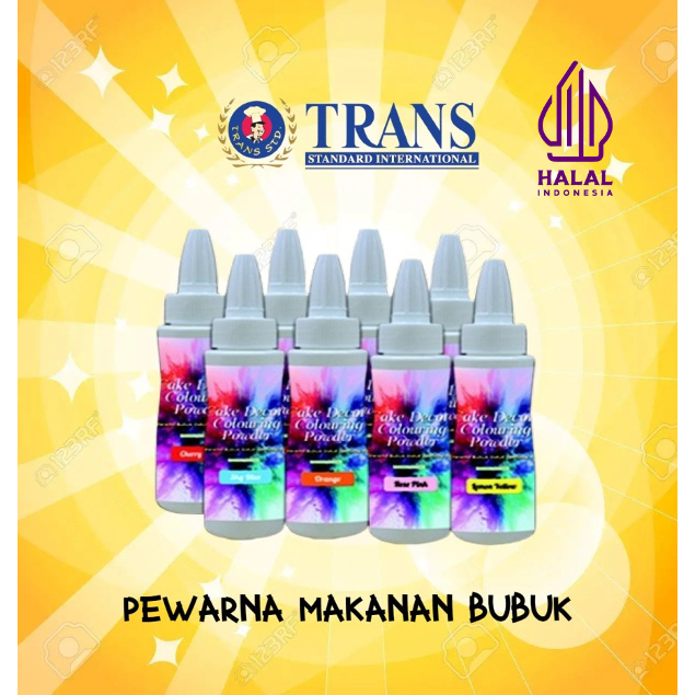 

Pewarna Bubuk Pewarna Makanan Colouring Powder TRANS