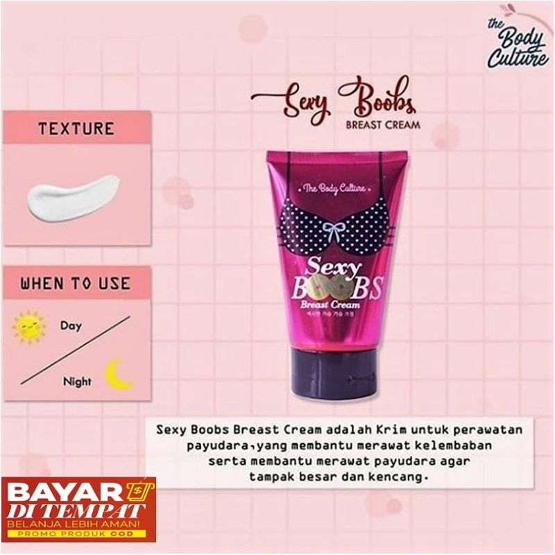 [COD] SEXY BOOBS BREAST CREAM PENGENCANG PEMBESAR MENAIKAN PAYUDARA AMPUH AMAN BPOM