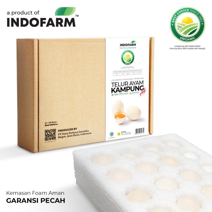 

Kode KLD723 Telur Ayam Kampung Asli Omega isi 2 butir INDOFARM