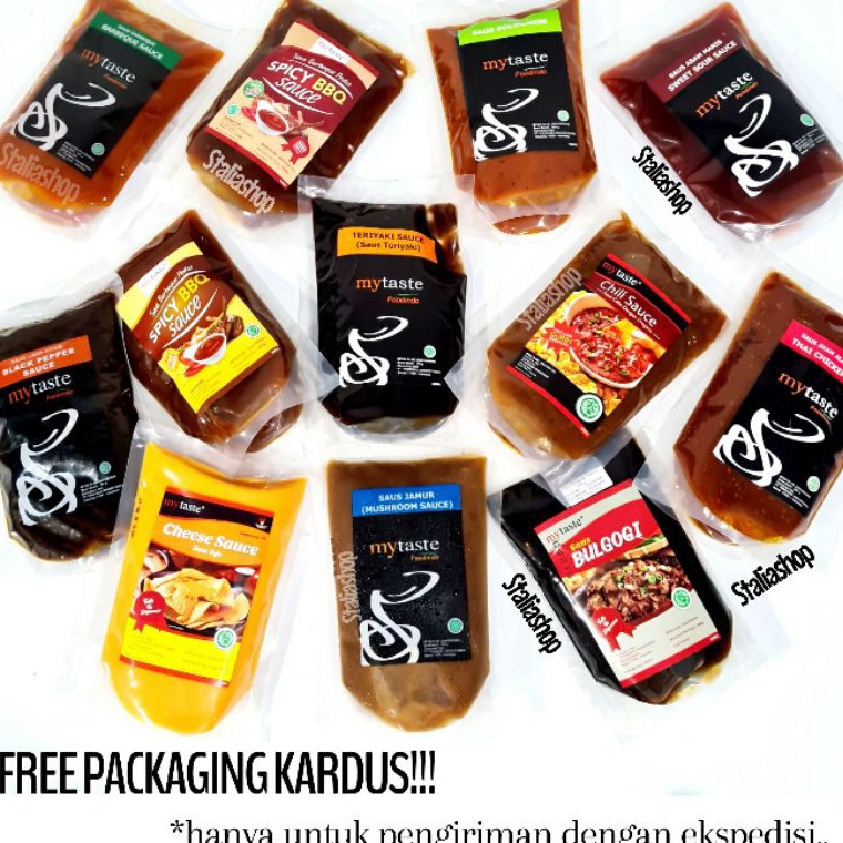 

KODE JBM948 My Taste Saus Barbeque Blackpepper Teriyaki Bolognese Sauce 5gr