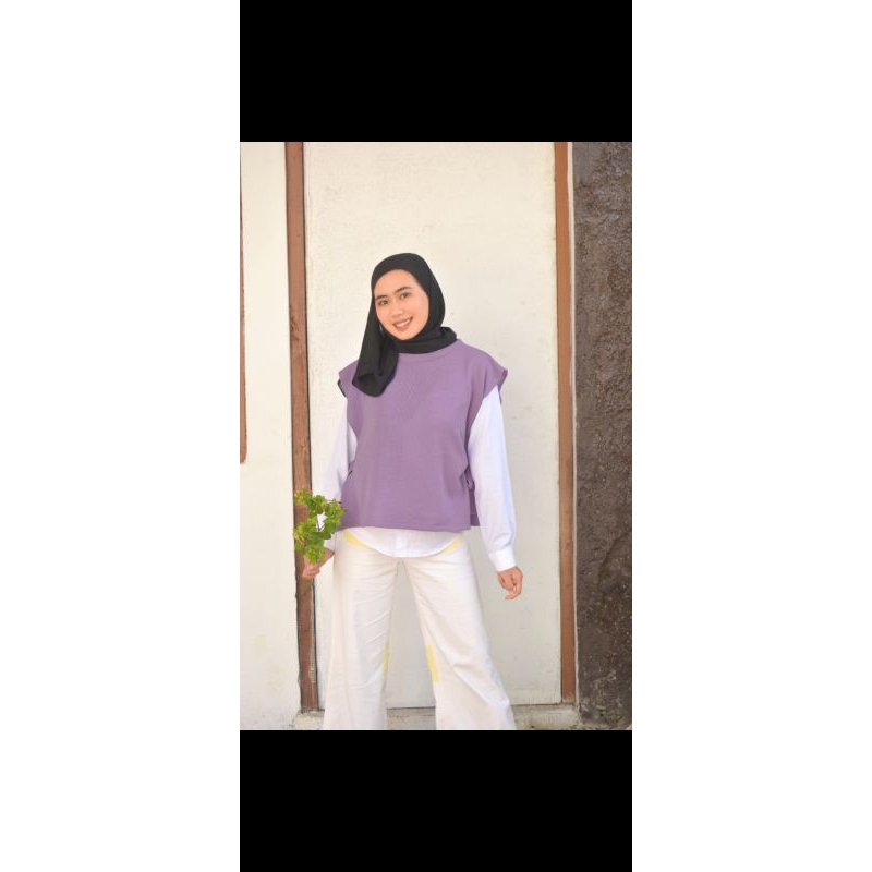 ROMPI RAJUT TALI PINGGIR WANITA