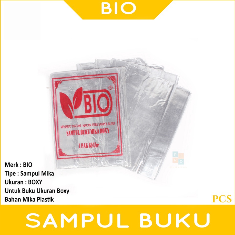 

Ready Sampul Buku Plastik Mika Uk Boxy Isi 1 Lembar