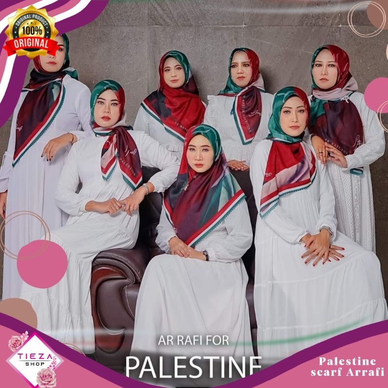 hijab Palestina segi empat Arrafi