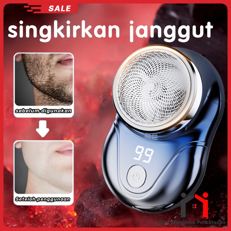 Alat cukur listrik mini, alat cukur portabel, alat cukur meriam baja kecil listrik pria, dapat diisi