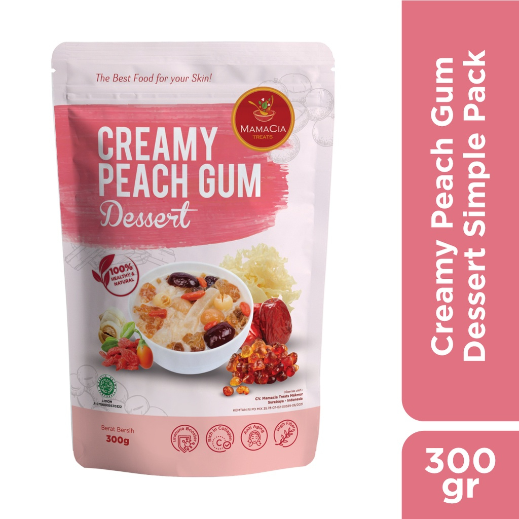 

Mamacia Treats Paket Creamy Peach Gum Komplit Kualitas Super Grade A+ / Tao Jiao / Simple Pack