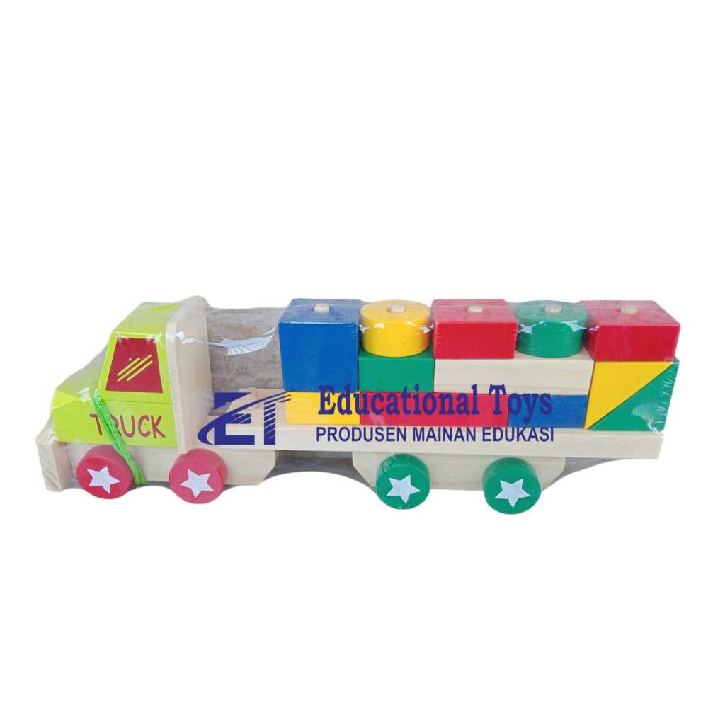 BALOK TRUCK KONTAINER ( MAINAN EDUKASI ANAK )
