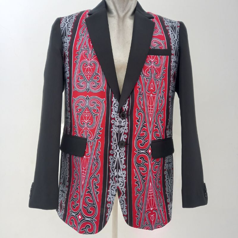 Jas Ulos Sumatera/ Jas Formal Ulos / Jas Ulos Sadum / Jas Ulos kombinasi superblack / Jas tenun ulos