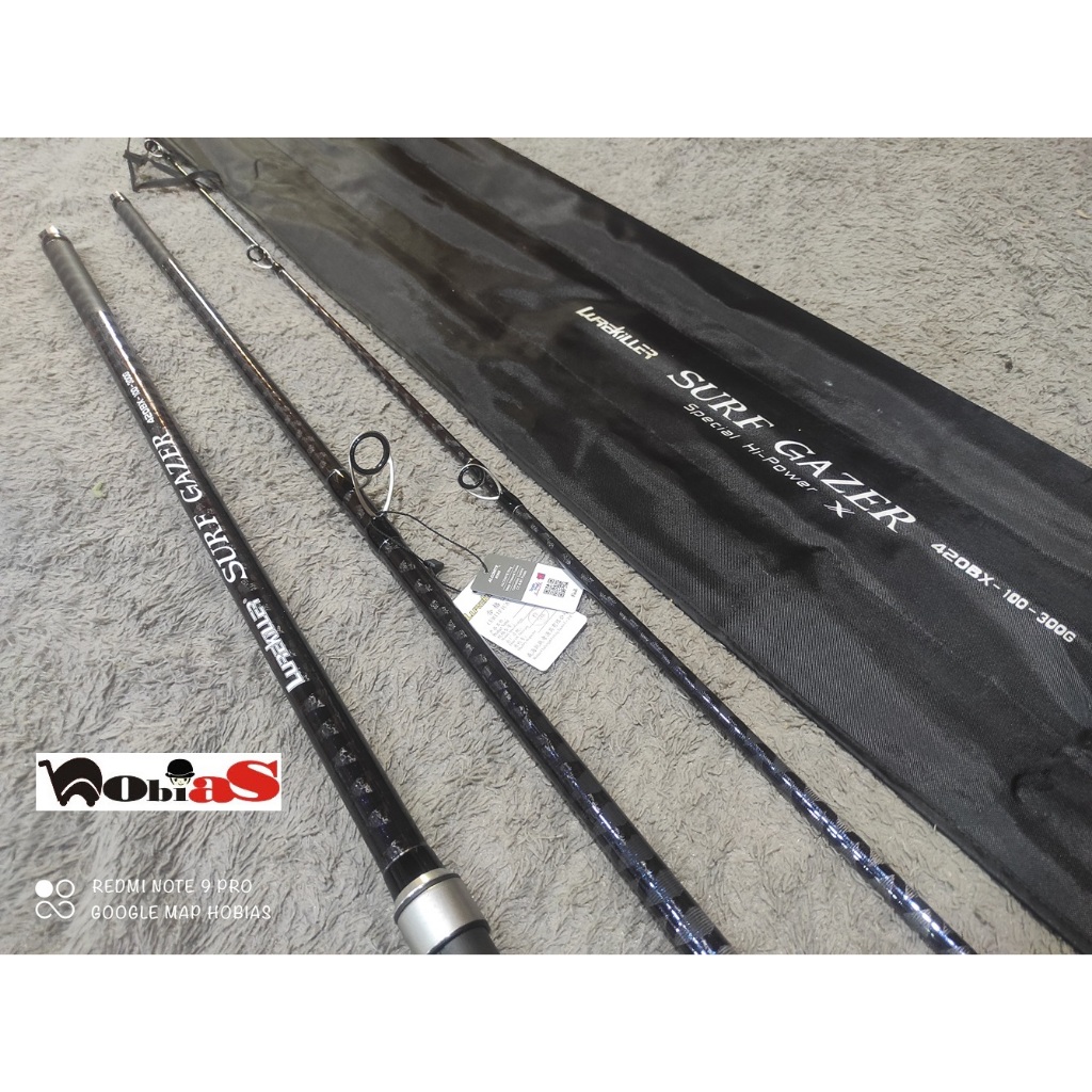 Joran pancing laut CW.100-300 Spiral X Carbon lurekiller Surf Gazer 420