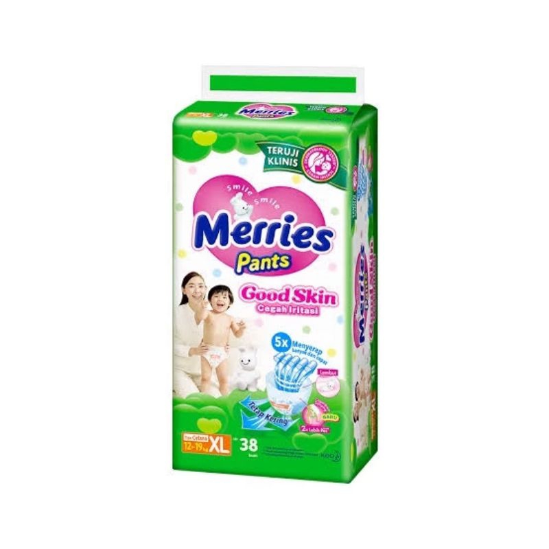 Popok Bayi Merries XL 38