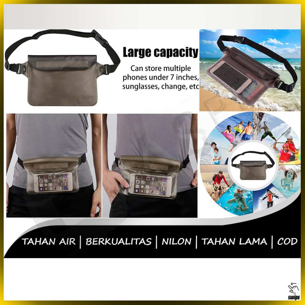 Tas Selempang Waterproof Shoulder Bag Sarung HP Anti Air Water Proof Smartphone Berenang Menyelam