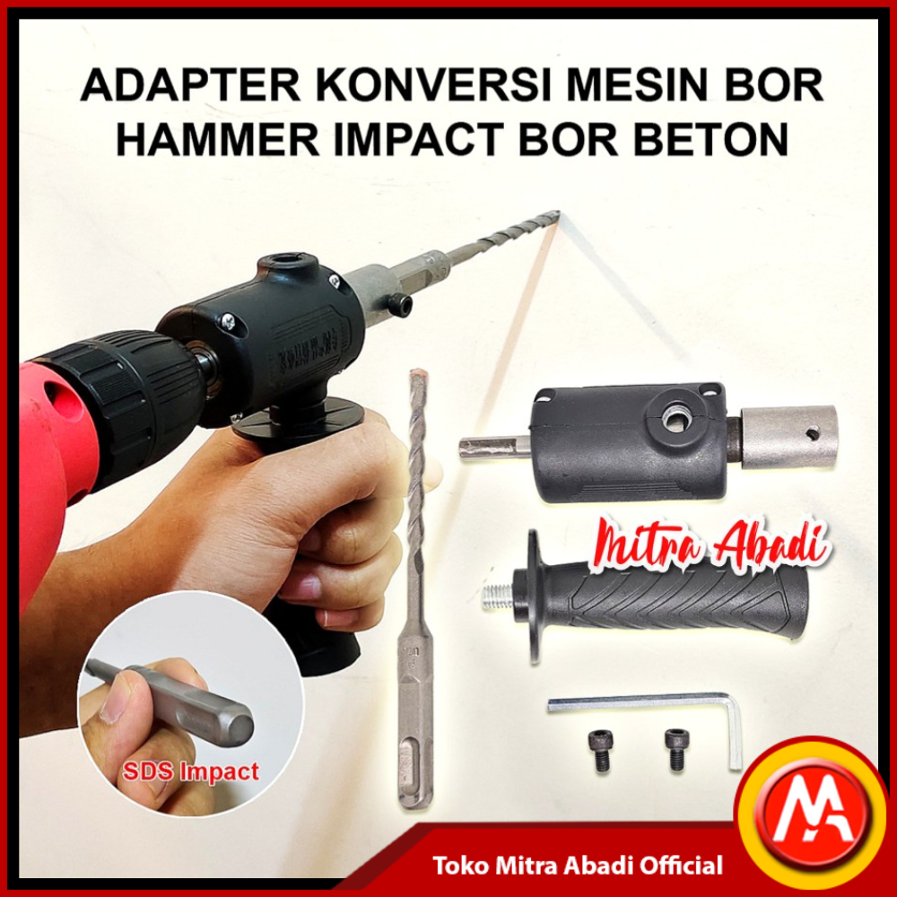 Adapter Konversi Mesin Bor Hammer Impact untuk Bor Beton