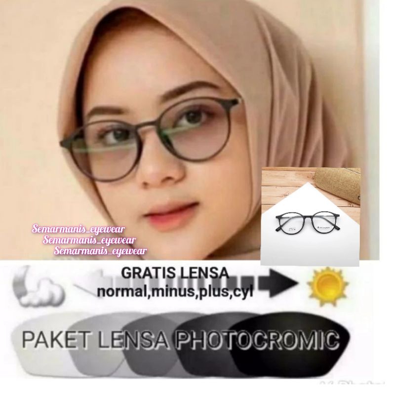"Frame 8151)PROMO"Fashion kacamata Antiradiasi photocromic wanit
