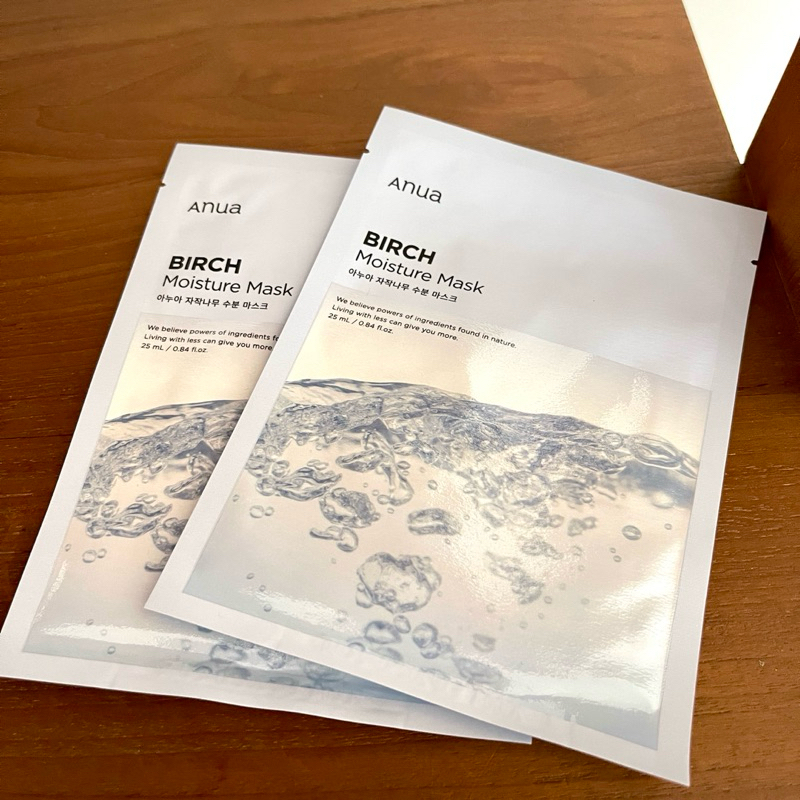 2pcs Anua Birch Moisture Sheet Mask