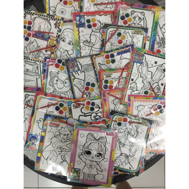 

Kertas mewarna cat air kuas 17cmx12cm isi 25pcs