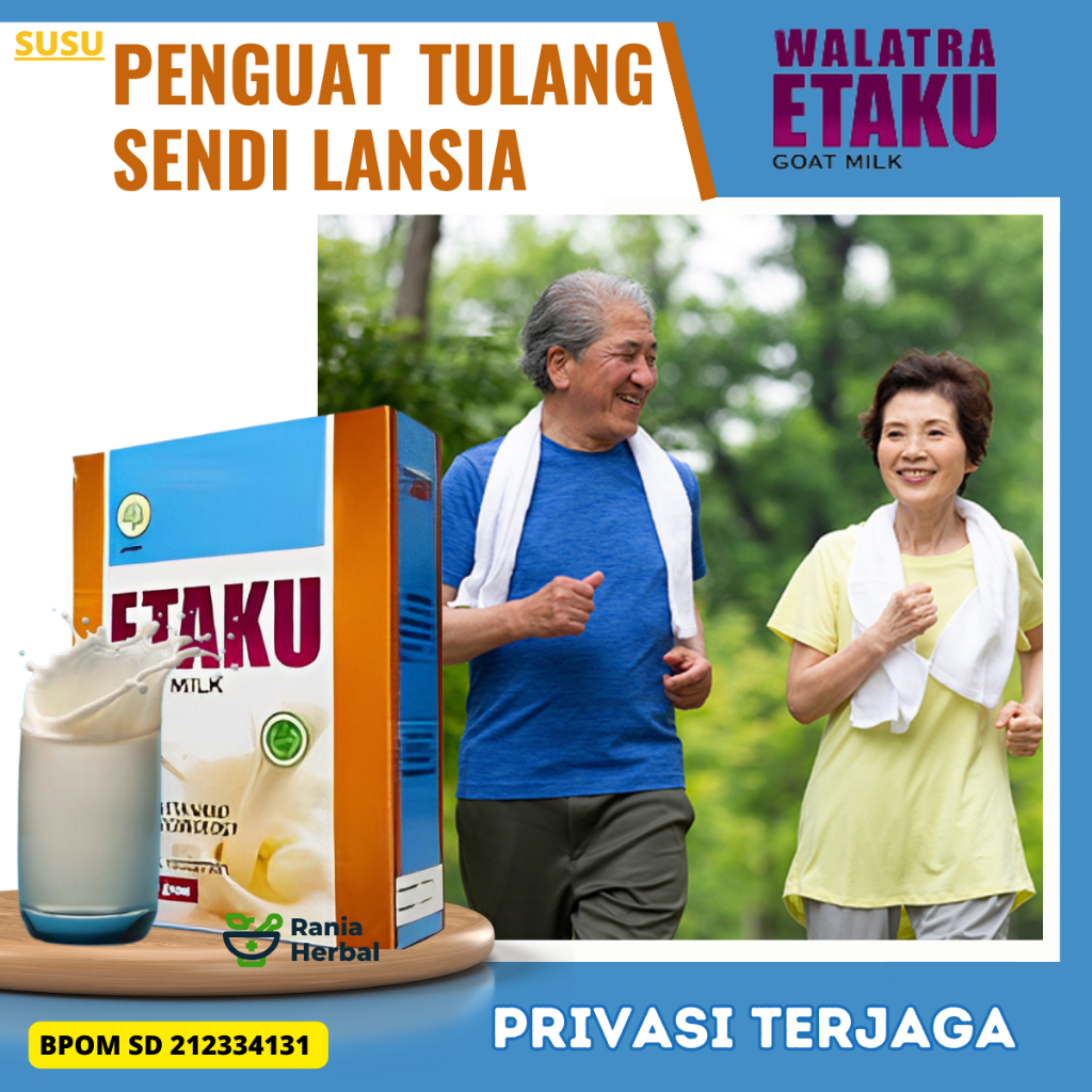 

Susu Penguat Tulang Dan Sendi Lansia, Obat Radang Sendi, Tulang Keropos, Susu Untuk Kesehatan Lansia, Susu Penambah Kalsium Tulang, Susu Pelengkap Nutrisi Tulang Dan Sendi, Obat Pengapuran Tulang - Walatra Susu Etaku Goat Milk