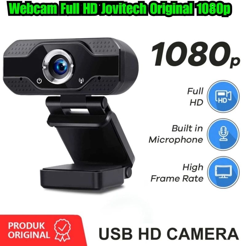 Webcam full hd jovitech original 1080p kamera external PC dan Laptop Kamera tambahan laptop