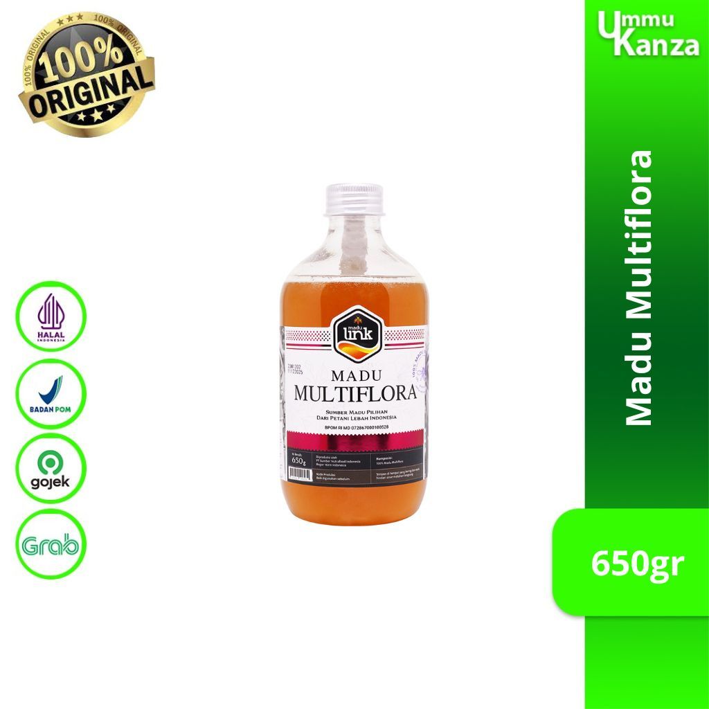 

Madu Multiflora - Honey Original 100% Madu Link 650 Gr