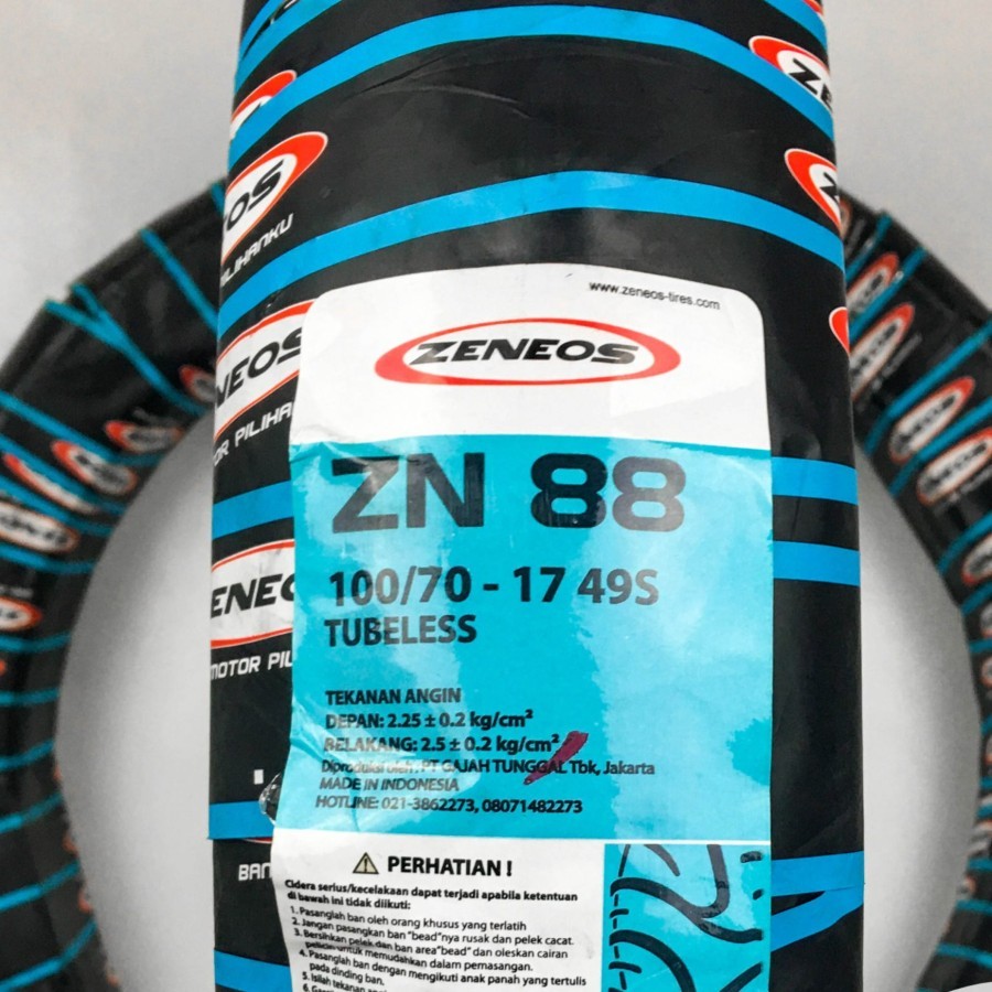 Ban Motor Tubeless ZENEOS ZN88 100/70 - 17